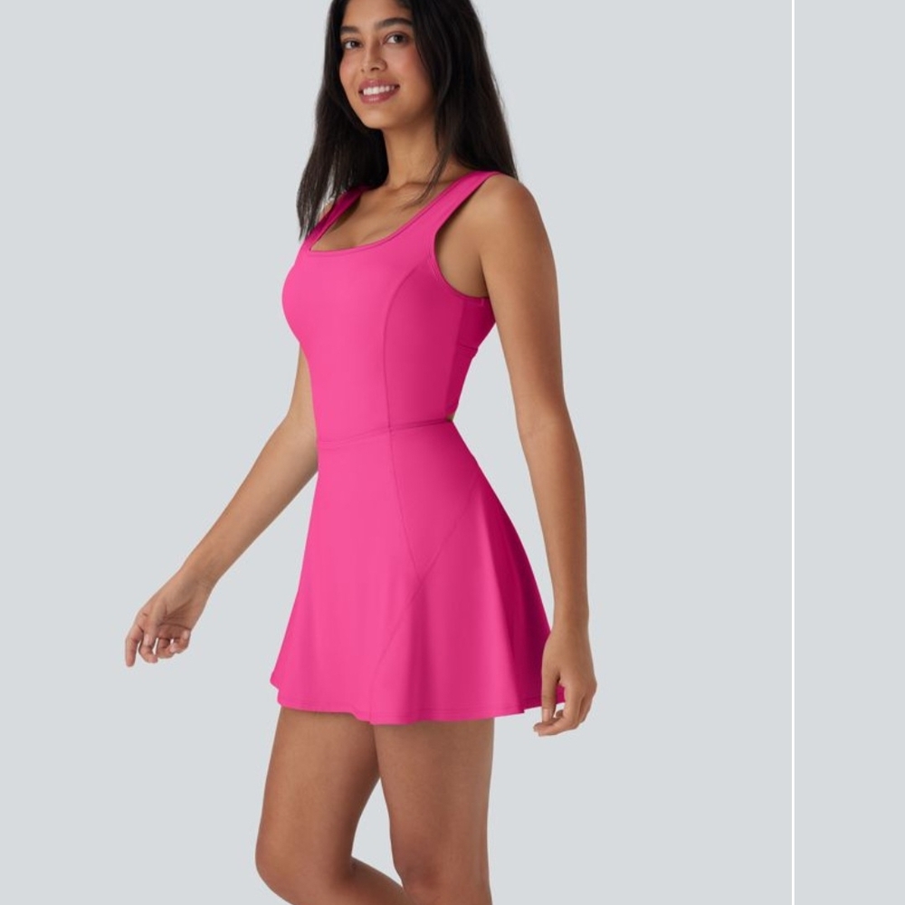 HALARA Fuchsia Sleeveless Dress